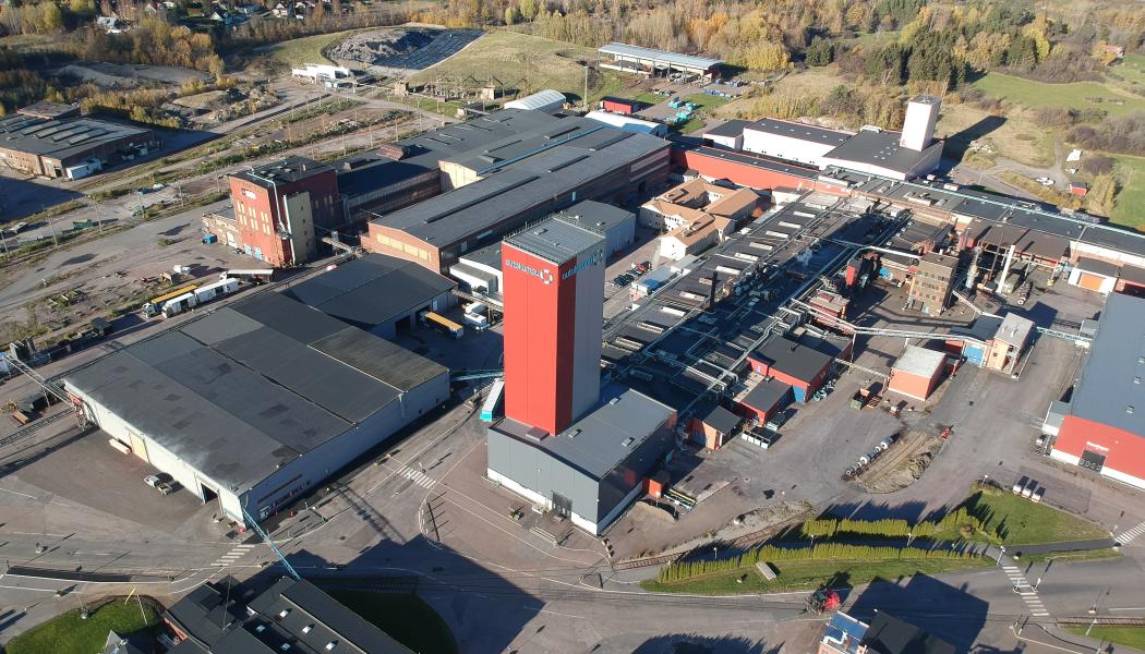 Outokumpus produktionsanläggning i Nyby. Foto: Outokumpu