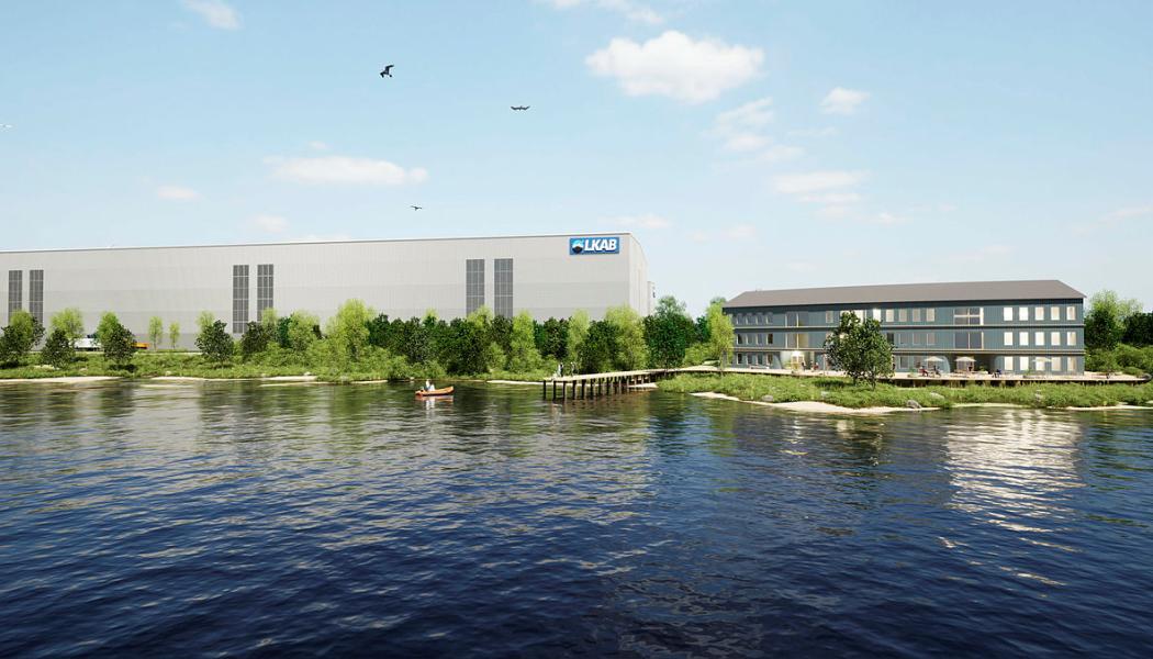 Konceptskiss av LKAB:s industripark för kritiska metaller. Bild: LKAB