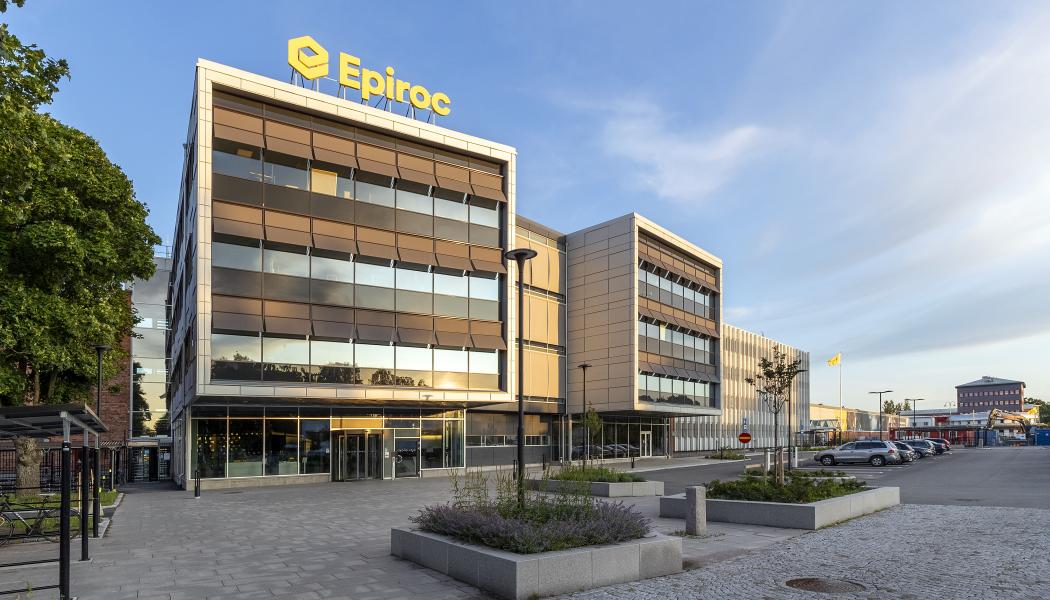 Epirocs produktionsanläggning i Örebro där det fossilfria stålet från SSAB initialt kommer att användas.