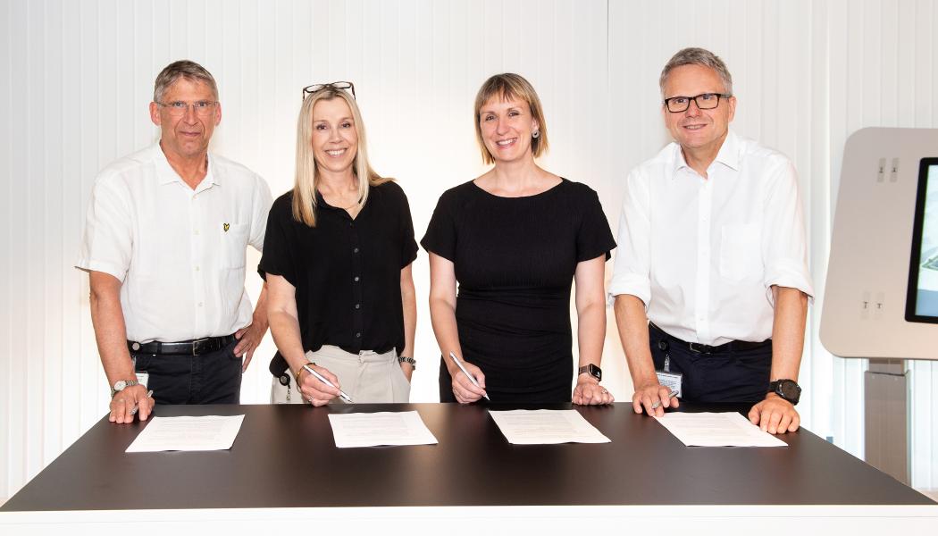 Partnerskapet kommer att ledas av Jan Moström, VD för LKAB, Jenny Greberg, teknikchef på LKAB, Vedrana Spudic, ABB:s Head of Technology Mining, och Peter Terwiesch, President ABB Process Automation. Bild: ABB
