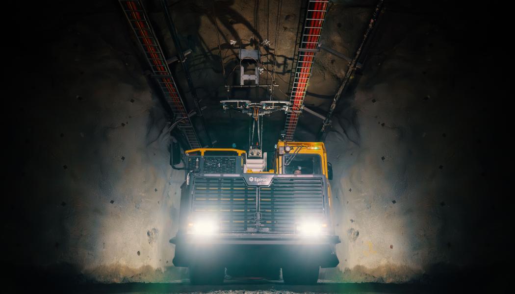Avsiktsförklaringen bygger på införandet av världens första batterielektriska underjordiska trolleytrucksystem vid Bolidens gruva i Kristineberg. Foto: Boliden/Tomas Westermark