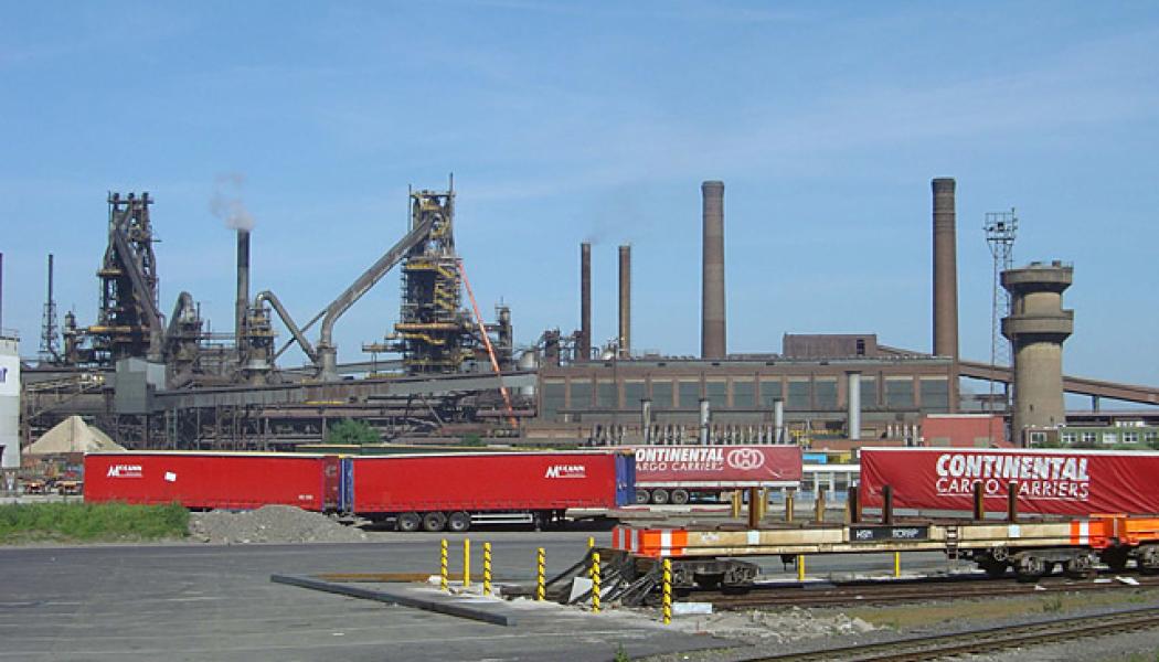 Stålverket i Scunthorpe. Foto: Alan Murray-Rust/Wikimedia Commons