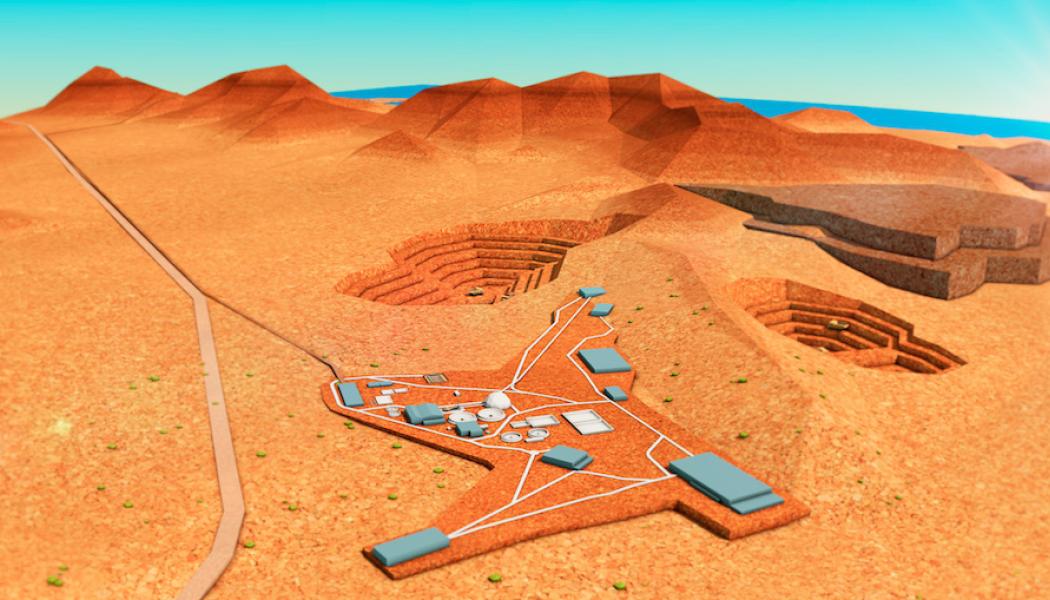 Digital rendering av projektet: Andes Iron