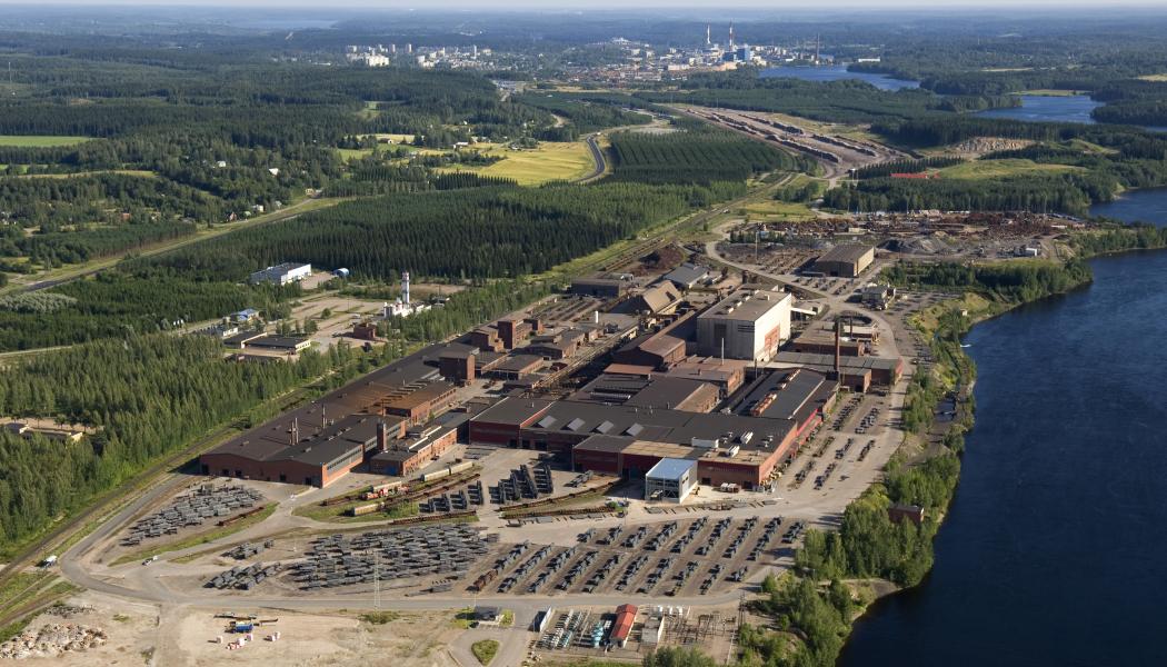 Stålverket i Imatra. Foto: Ovako
