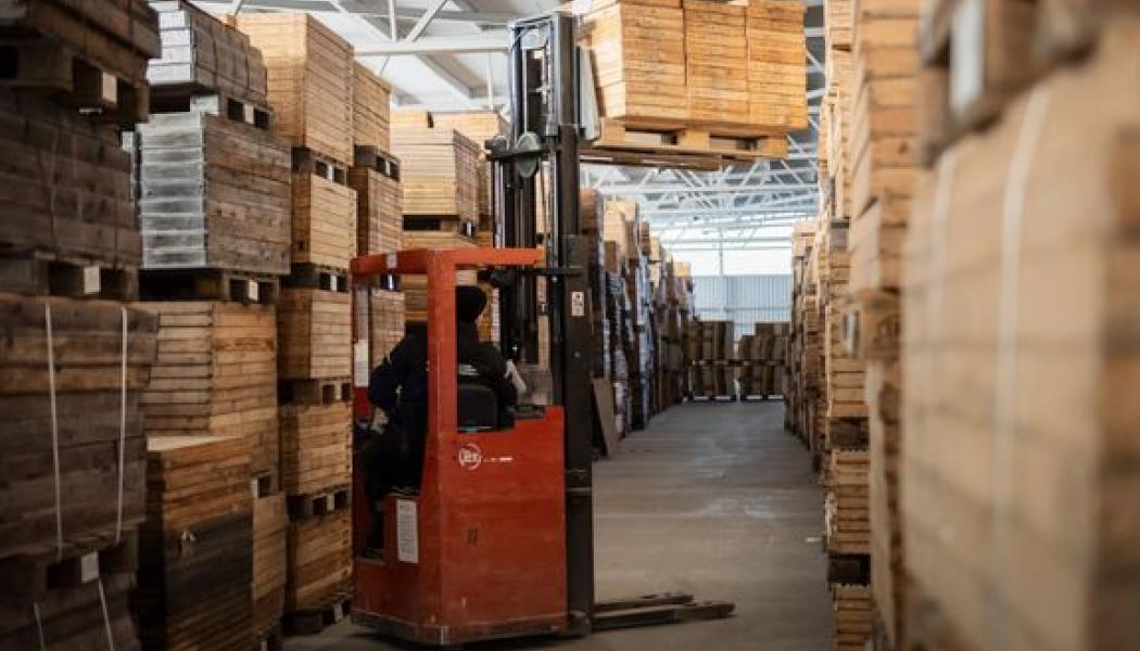  SGU:s borrkärnearkiv i Malå. Foto: Sara Linderoth, SGU