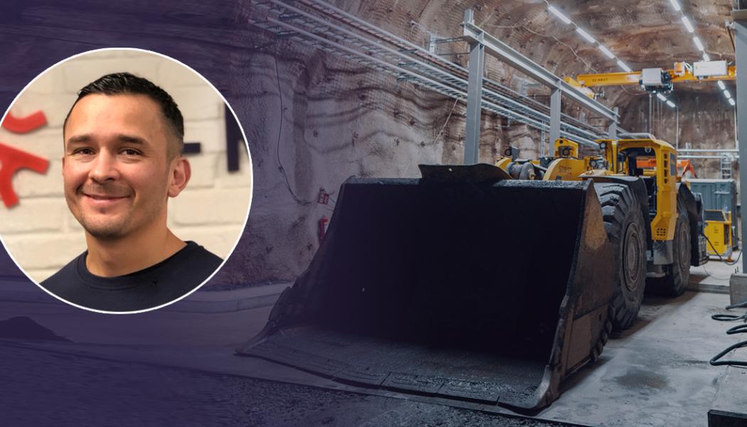 Techlösningen som just nu utvecklas är en mobil laddstation i form av laddcontainer som är anpassade för underjordsmiljön i gruvor. Foto: Soltech/Boliden/Tomas Westermak