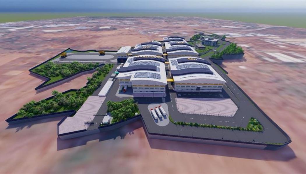 En illustration av Epirocs nya anlägging i Nashik, Indien. Ill: Epiroc