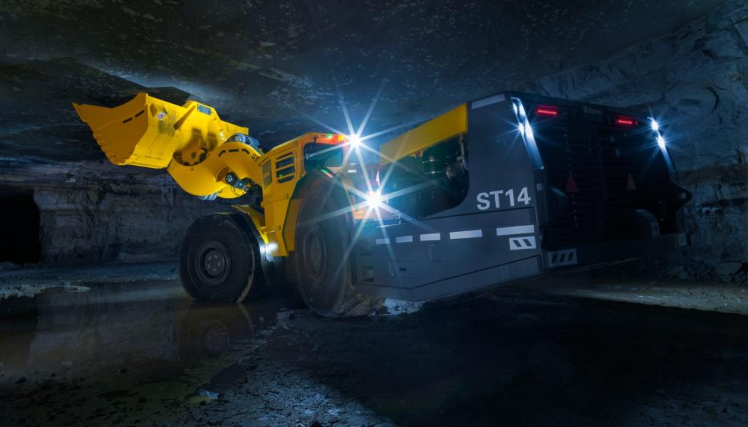 Epirocs lastare Scooptram ST14 är del av ordern från JCHX Mining and Construction. Foto: Epiroc
