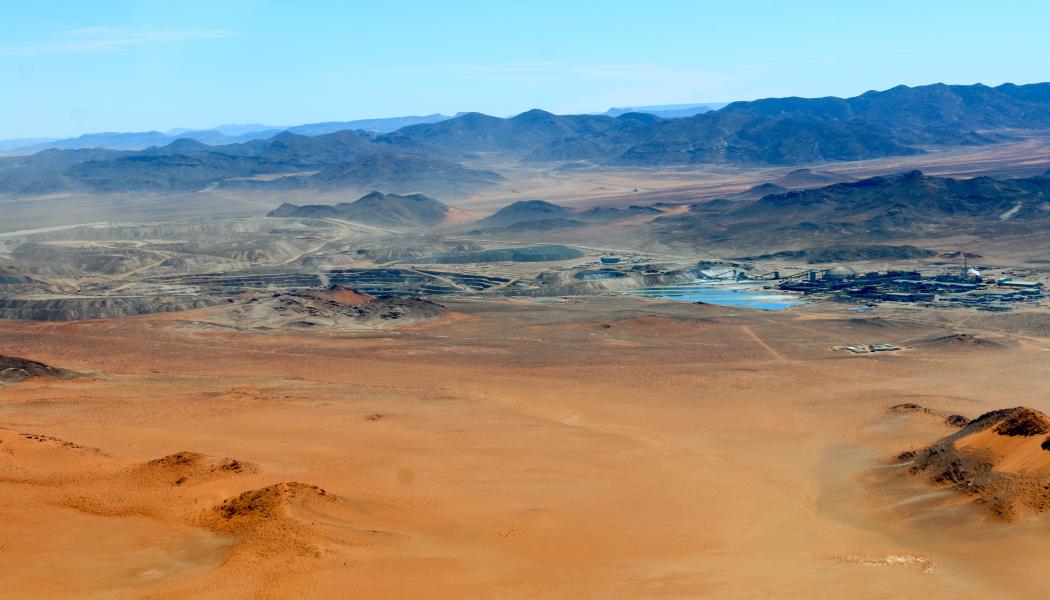Zinkgruva i Namibia. Foto: HP. Baumeler/Wikimedia Commons