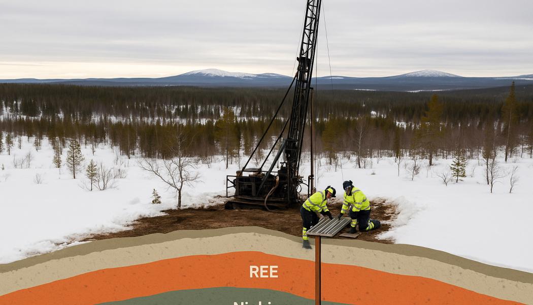 Sokli Oy:s långsiktiga mål är att maximera värdet av finska mineraler och därigenom bidra till gruv- och batteriindustrins utveckling i landet. Illustration: AI-genererad bild. Ej ett fotografi. Upphovsrätt © Conventus