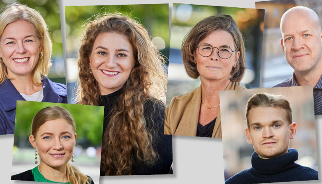 Jernkontorets kommunikationsteam: Kristina Grewin, Hanna Escobar-Jansson, Ingrid Leek, Anna Thorell, Gustav Henschen Ingvar och Tommy Ekholm. Foto: Pia Nordlander