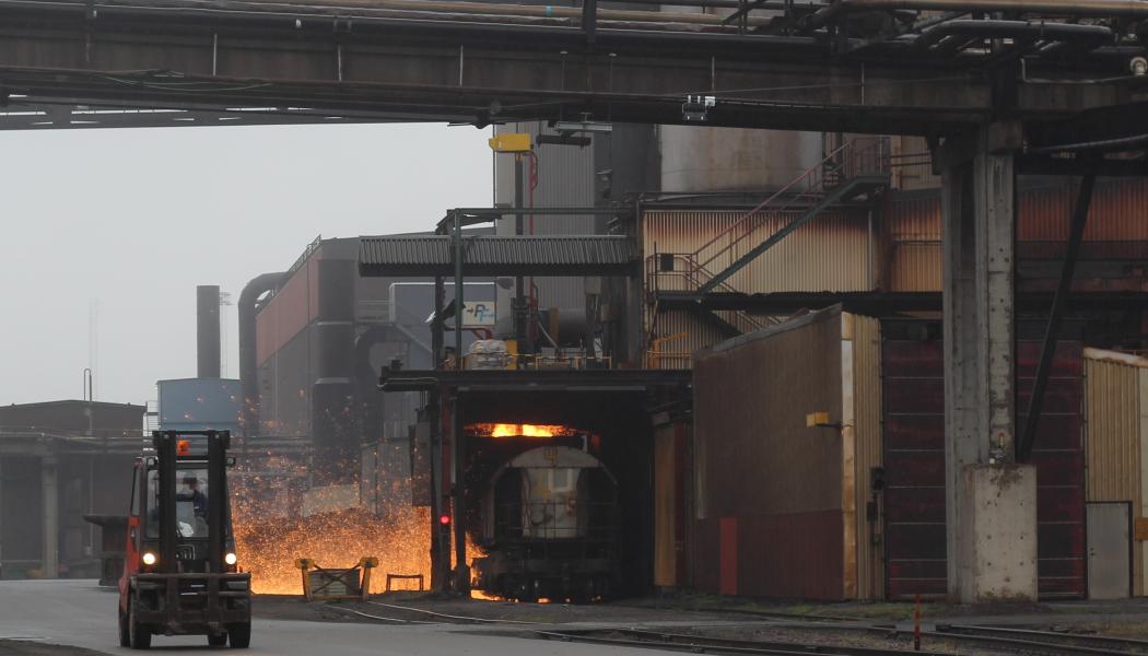 SSAB:s plan är att börja producera grönt stål från och med 2029. Foto: Simon Matthis 