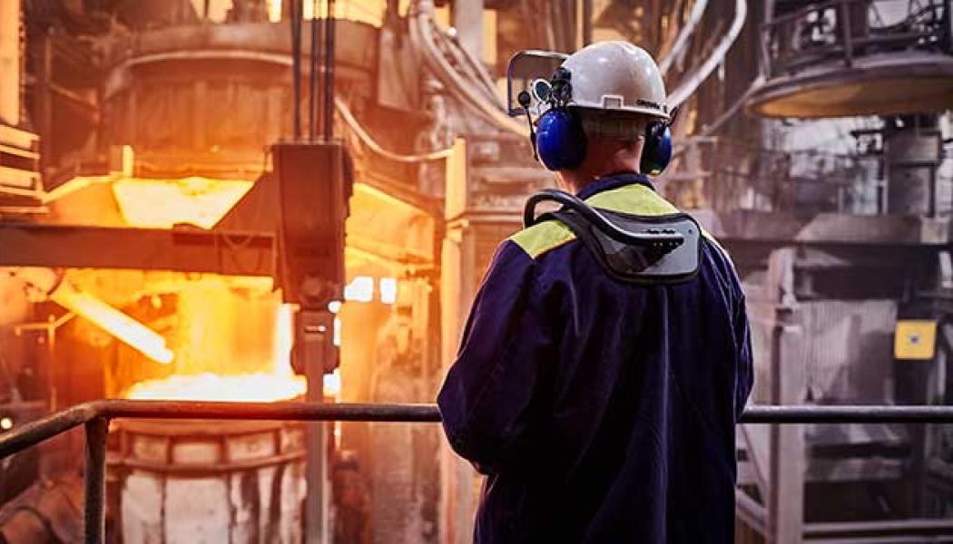 Svenskt stålverk. Foto: Pia Nordlander