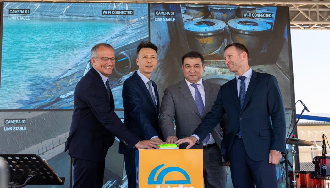Invigningen av bearbetningsanläggningen i Kazakstan. Foto: Orano