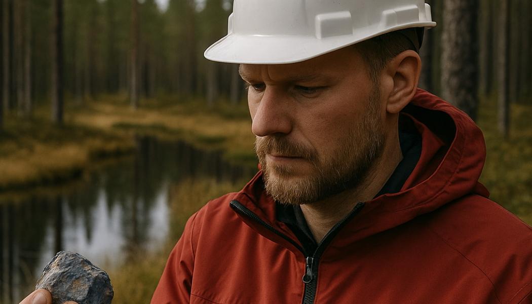 Latitude 66 Cobalt fokuserar på att identifiera fyndigheter av kritiska råmaterial som behövs i övergången till fossilfri energi, särskilt kobolt, som är en viktig komponent i batteritillverkning. Även koppar och guld finns med i bolagets intresseområden. Bild: AI-genererad bild. Ej ett fotografi. Upphovsrätt © Conventus– 
