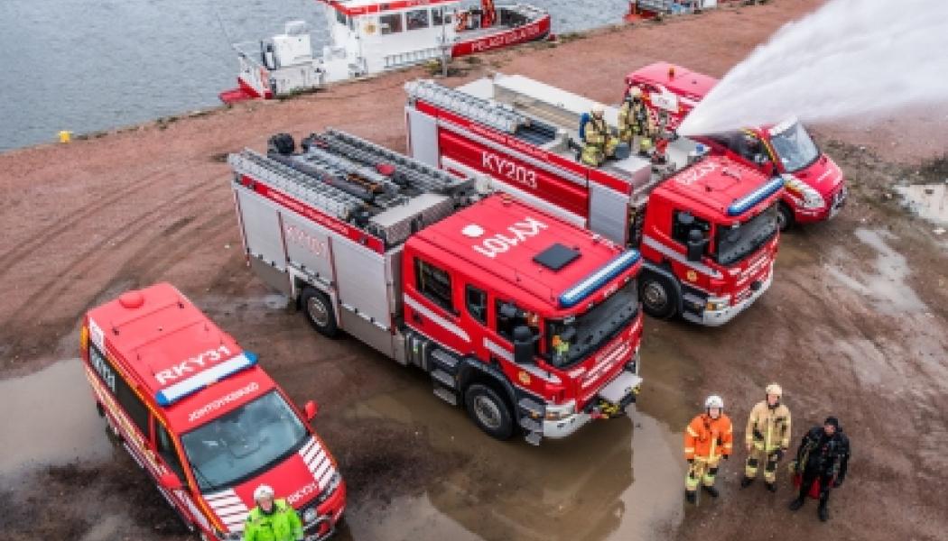 Lapplands räddningstjänst testar utrustning. Foto:Lapplands räddningstjänst