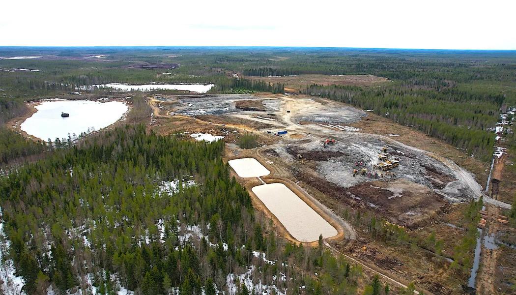 Kelibers gruva i Kaustby, Finland. Foto: Keliber.