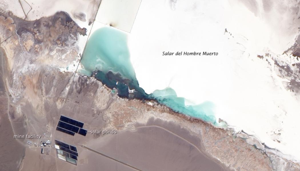 Satellitbild över fyndigheten. Foto: NASA/Wikimedia Commons