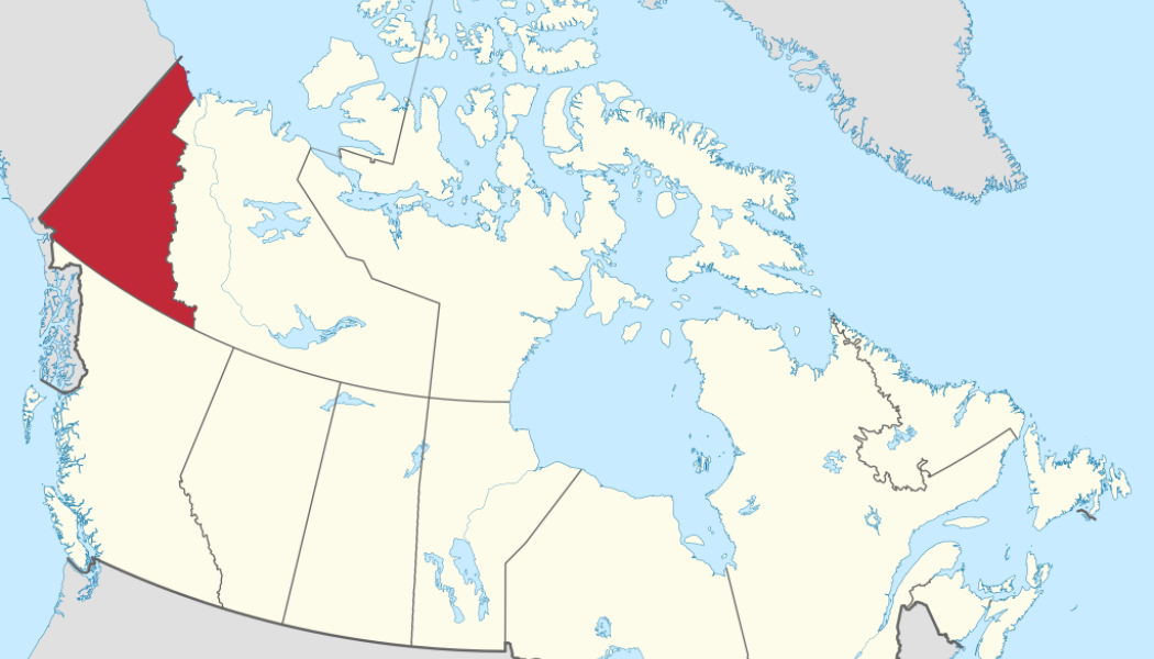 Provinsen Yukon i norra Kanada på gränsen till Alaska. Karta: MapGrid/Wikimedia Commons
