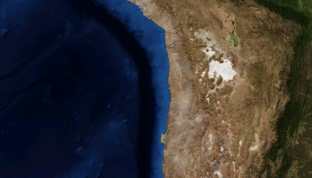 Fyndigheten ligger på gränsen mellan Argentina och Chile i Anderna. Foto: Nasa/Wikimedia Commons 