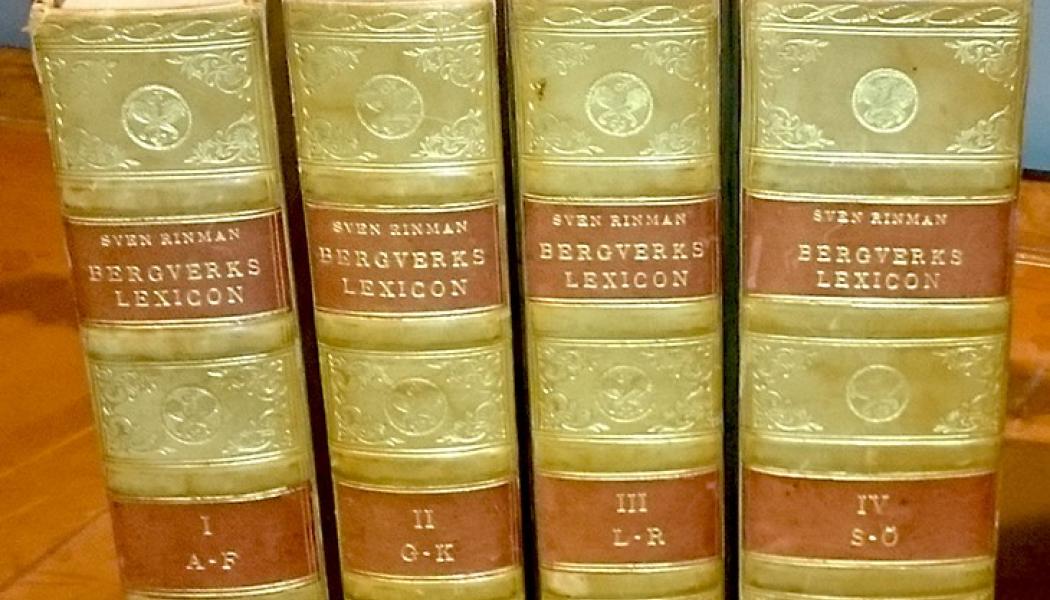 Sven Rinmans Bergwerks-lexicon publicerades 1789 med stöd av Jernkontoret. Bild: Jernkontoret