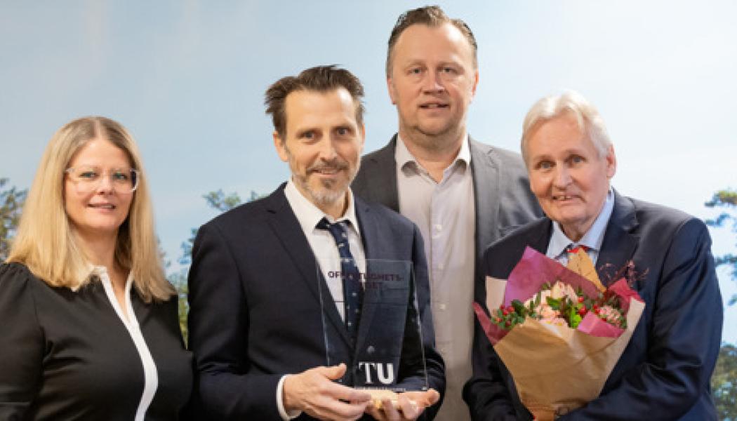 Från vänster: Charlotte Nilsson Kylesten, Johan Taubert, Björn Karlsson och Thomas Pålsson. Foto: Sara Linderoth/SGU