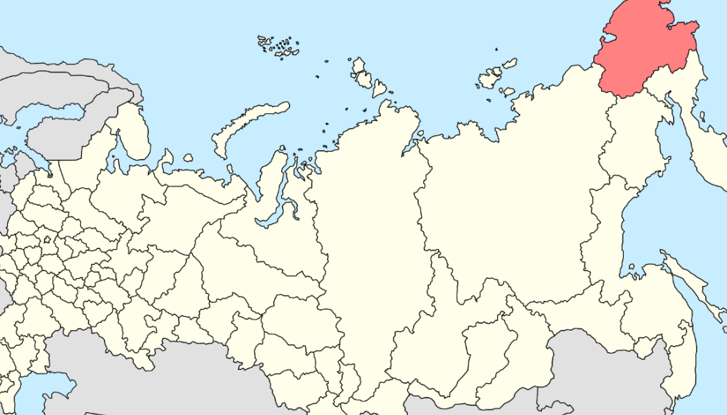 Tjuktjens geografiska läge i Ryssland. Karta: Marmelad/Wikimedia Commons