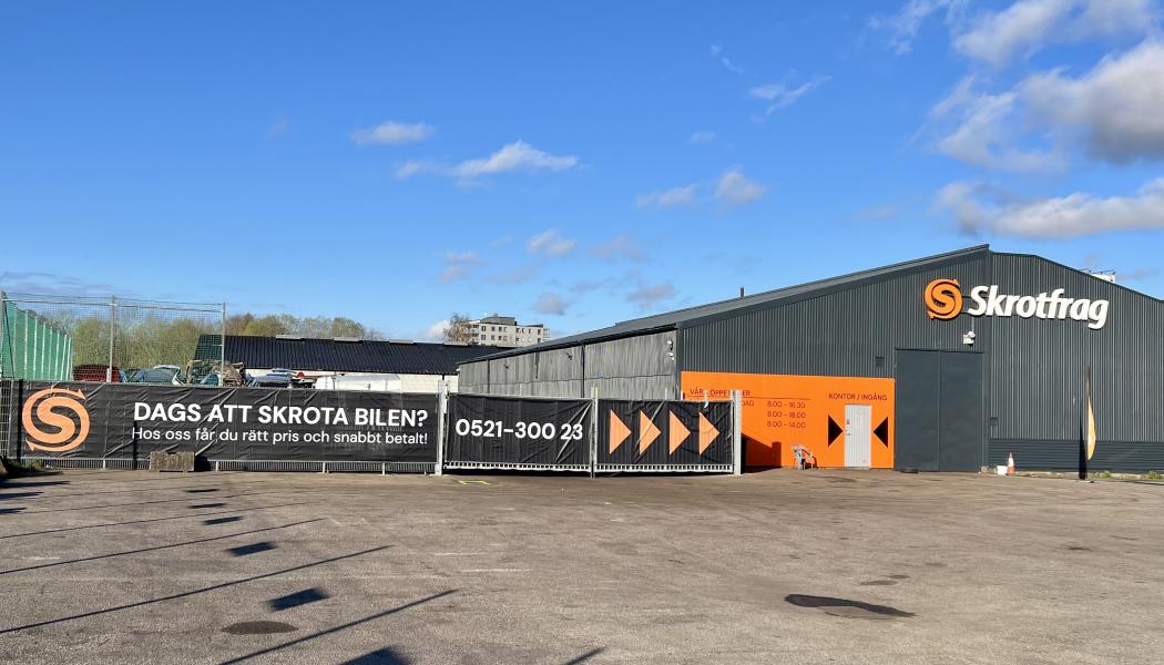 Skrotfags anläggning i Vänersborg. Foto: Skrotfag