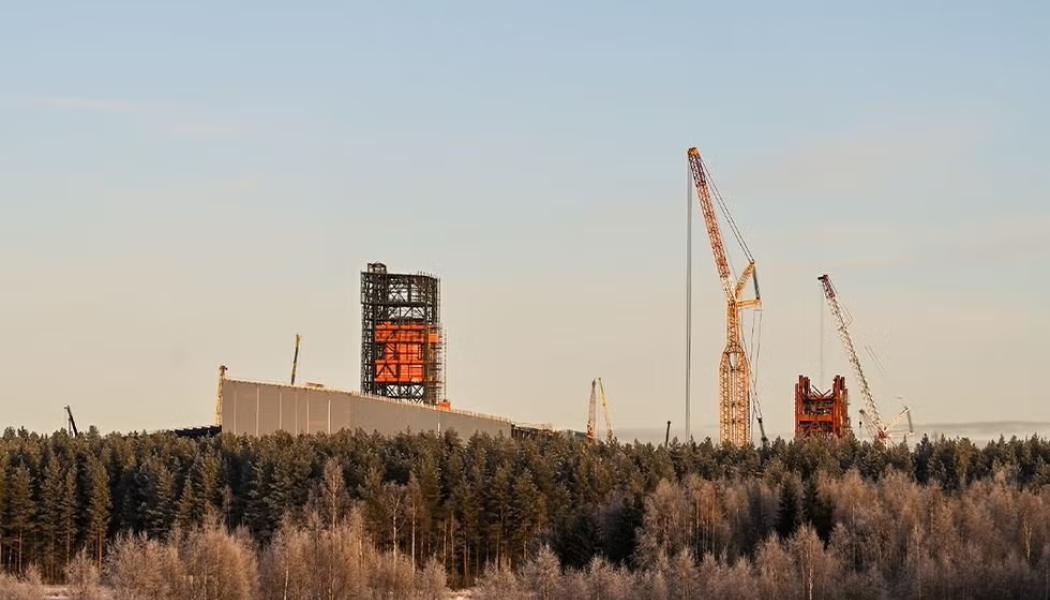 Byggarbetsplatsen för Stegras projekt i Boden. Foto: Stegra