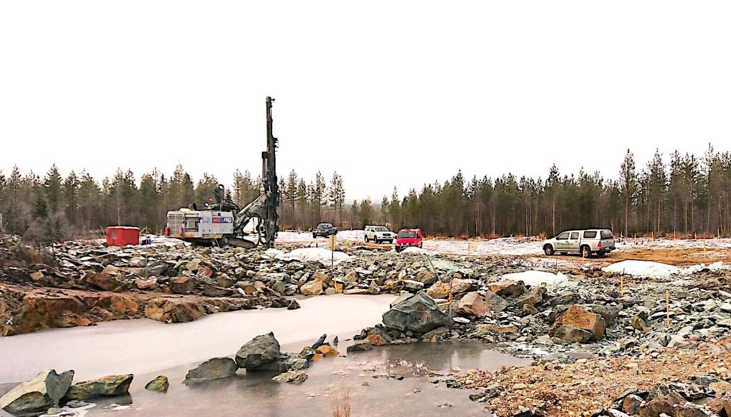 Suhangos gruvprojekt, beläget i Ranua, Lappland, planeras på avrinningsområdena för floderna Kemijoki och Simojoki. Foto: Gruvbolaget Suhanko Arctic Platinum 