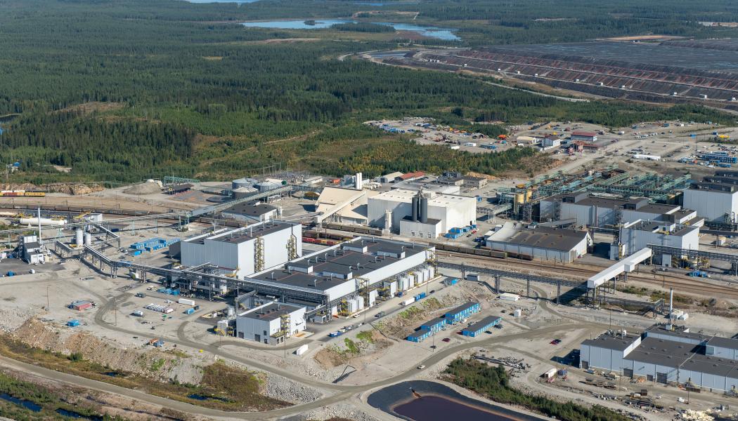 Terrafames batterikemialieanläggning i Finland. Foto: Terrafame