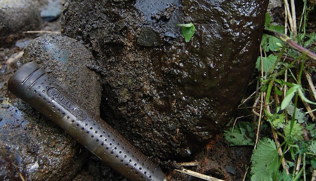 Brytning i alunskiffer väcker debatt. Foto: Wenkbrauwalbatros/Wikimedia Commons