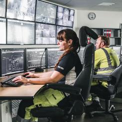 Kontrollrum i Bolidens anläggning i Garpenberg, Dalarna. Foto: Boliden