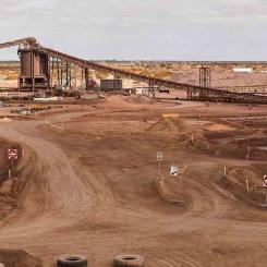 BHP utvinner uran som en biprodukt vid dess Olympic Dam-koppargruva i södra Australien. Foto: BHP