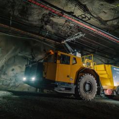 I samarbete med Boliden och Epiroc har ABB nyligen lanserat ett projekt med en underjordisk trolley-lösning för Bolidens Kristinebergsgruva.
FOTO: ABB