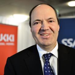 Henrik Montgomery/TT: SSABs vd och koncernchef Martin Lindqvist är nöjd med SSAB:s rekordår.