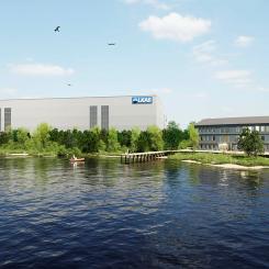Konceptskiss av LKAB:s industripark för kritiska metaller. Bild: LKAB