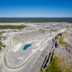 Björkdalsgruvan är en av norra Europas största gruvor för utvinning av guld. Foto: Björkdalsgruvan AB