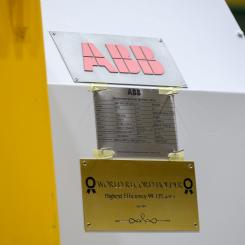 Den extremt energieffektiva motorn har tagits fram för ett stålverk i Indien. Foto: ABB