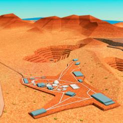 Digital rendering av projektet: Andes Iron