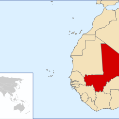 Västafrikanska Mali är en av Afrikas största guldproducenter. Bild: Rei-Artut pt/Original by User:Vardion/Wikimedia Commons