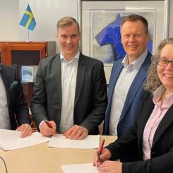 Sami Eronen, Carl Sahlin, Jouni Metsämäki och Ulla Spånberg. Foto: Ruuki