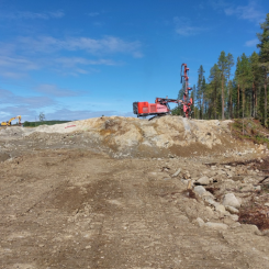 Fäbodtjärn utanför Vindelgransele i Västerbotten. Foto: Botnia Exploration