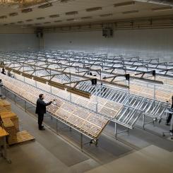 Borrkärnearkiv där prover analyseras. Foto: LKAB