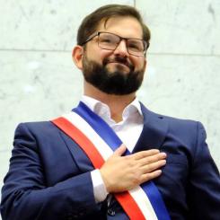 Chiles president Gabriel Boric. Foto: Gobierno de Chile/Wikimedia Commons