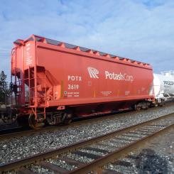 Transport av kaliumkarbonat i Kanada. Foto: Kelisi/Wikimedia Commons