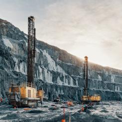 Kevitsa är ett dagbrott i norra Finland som levererar koppar- och nickelkoncentrat till Bolidens smältverk i Harjavalta.  Foto: Boliden