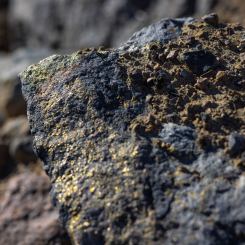 Kopparmineralisering. Foto: Viscaria