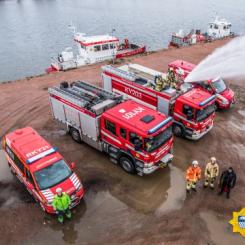 Lapplands räddningstjänst testar utrustning. Foto:Lapplands räddningstjänst