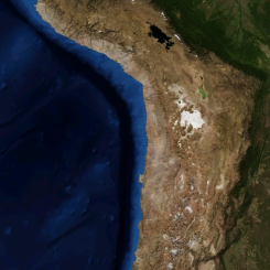 Fyndigheten ligger på gränsen mellan Argentina och Chile i Anderna. Foto: Nasa/Wikimedia Commons